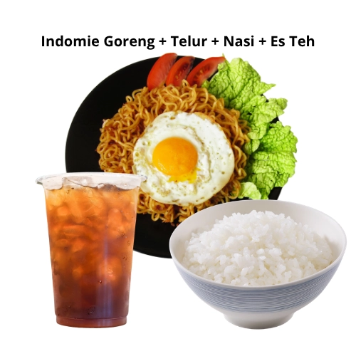 PAKET MBG (INDOMIE GORENG + TELUR + NASI + ES TEH)