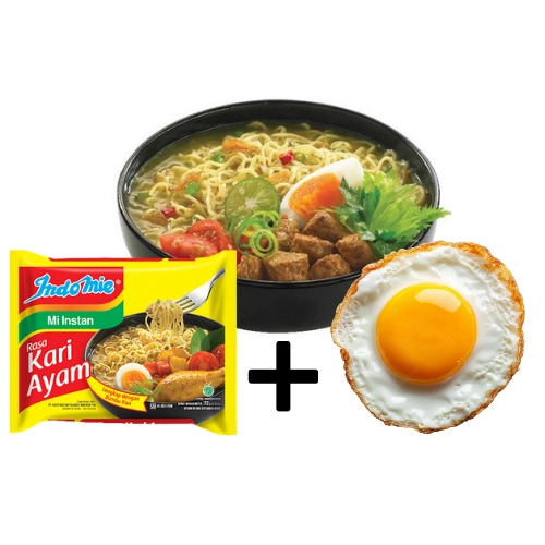 INDOMIE REBUS - KARI AYAM + TELUR
