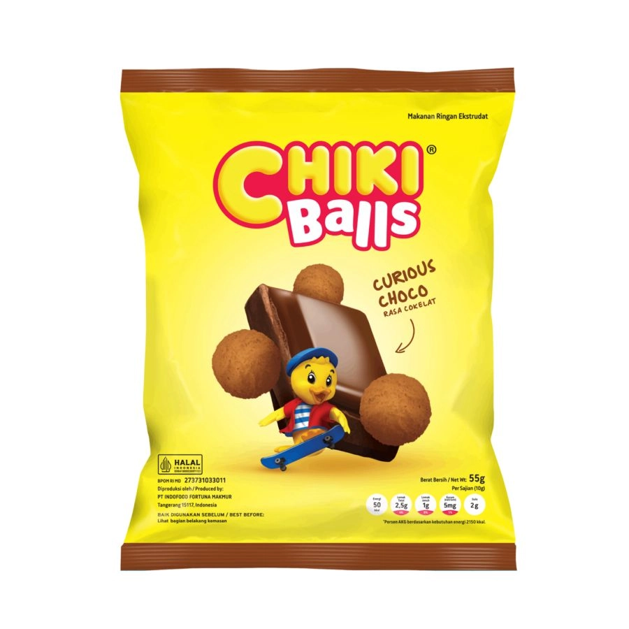 CHIKI BALLS CURIOUS CHOCO 50GR PCS