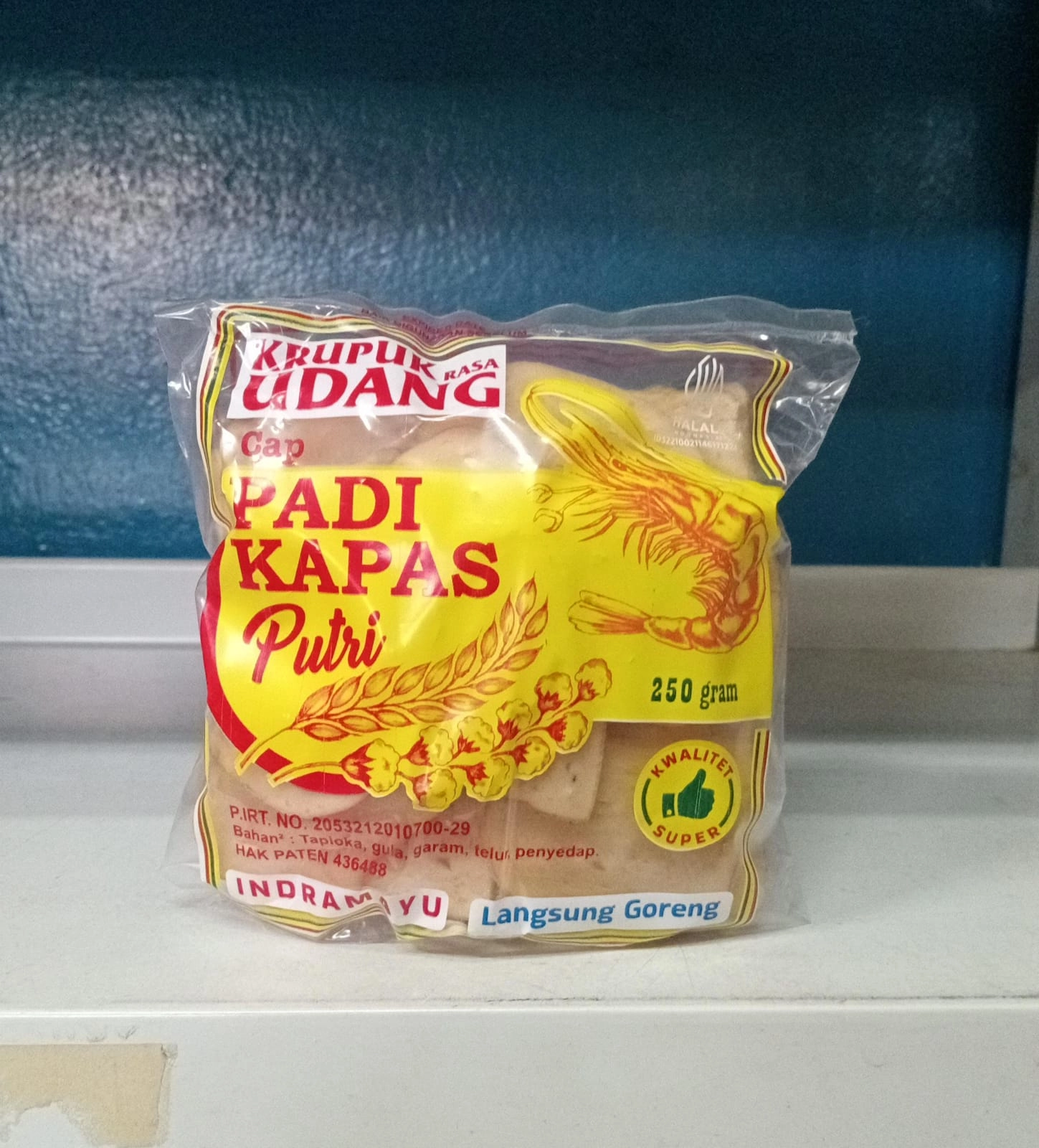 Kerupuk Udang Cap Padi Kapas PUTRI - 250 gr