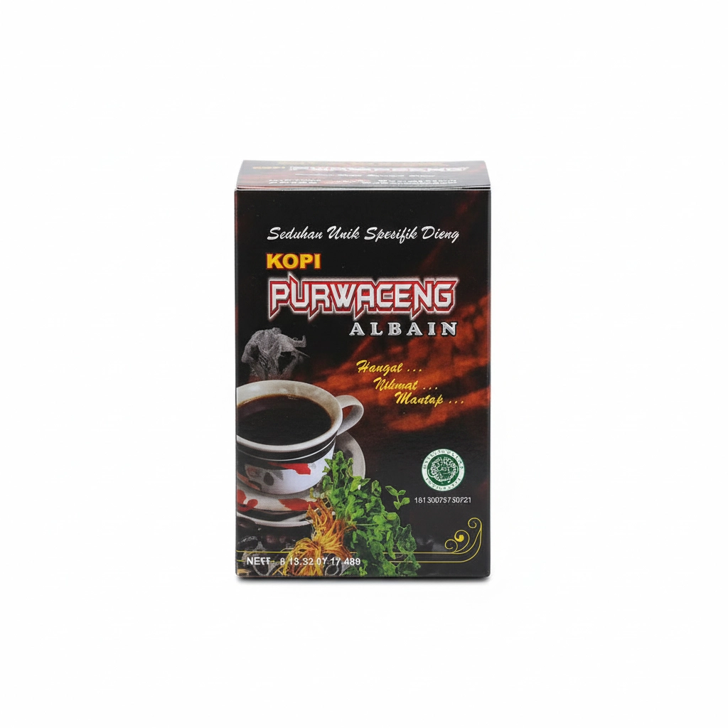 Purwaceng Albain 1 box isi 5 - Kopi