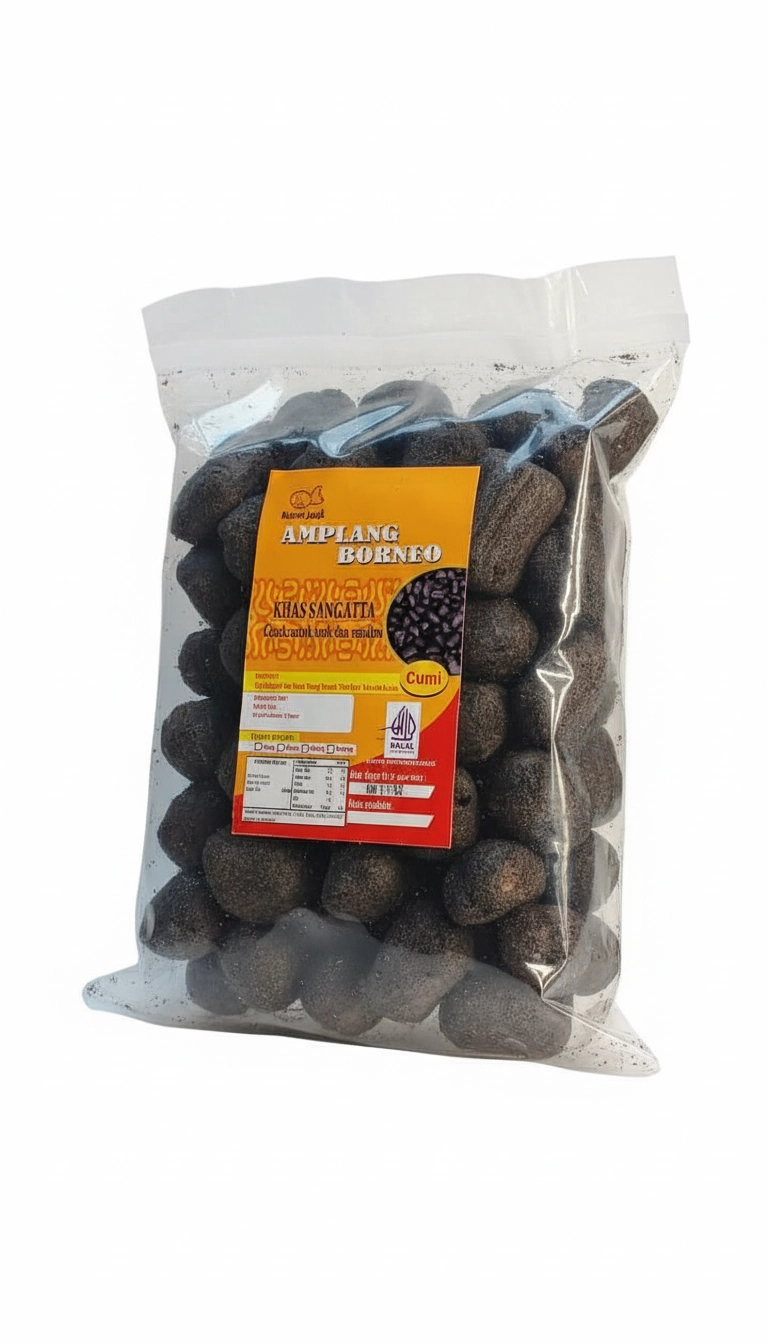 Borneo Amplang Cumi 70gr (Kecil)
