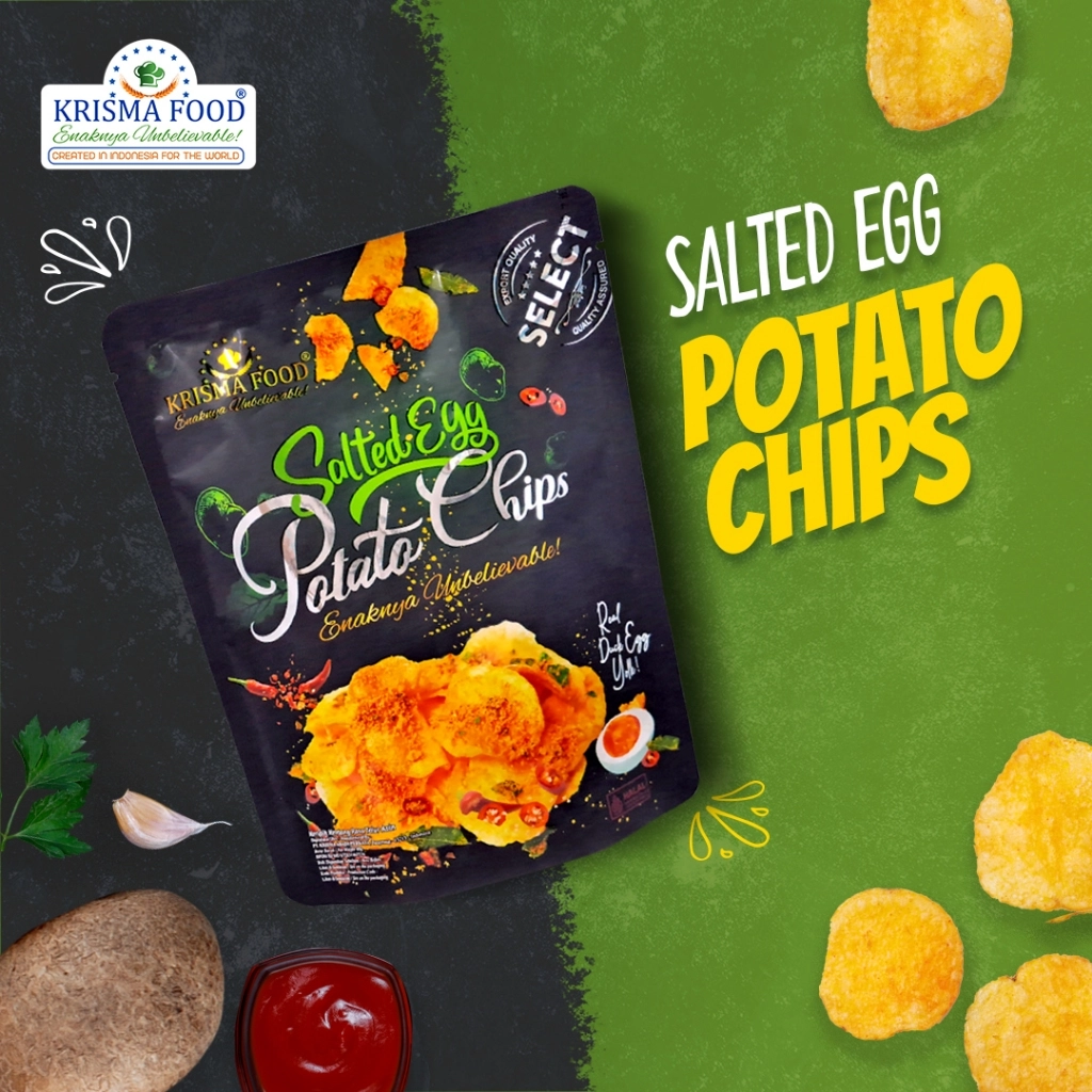 KF Salted Egg Potato Chips 60gr