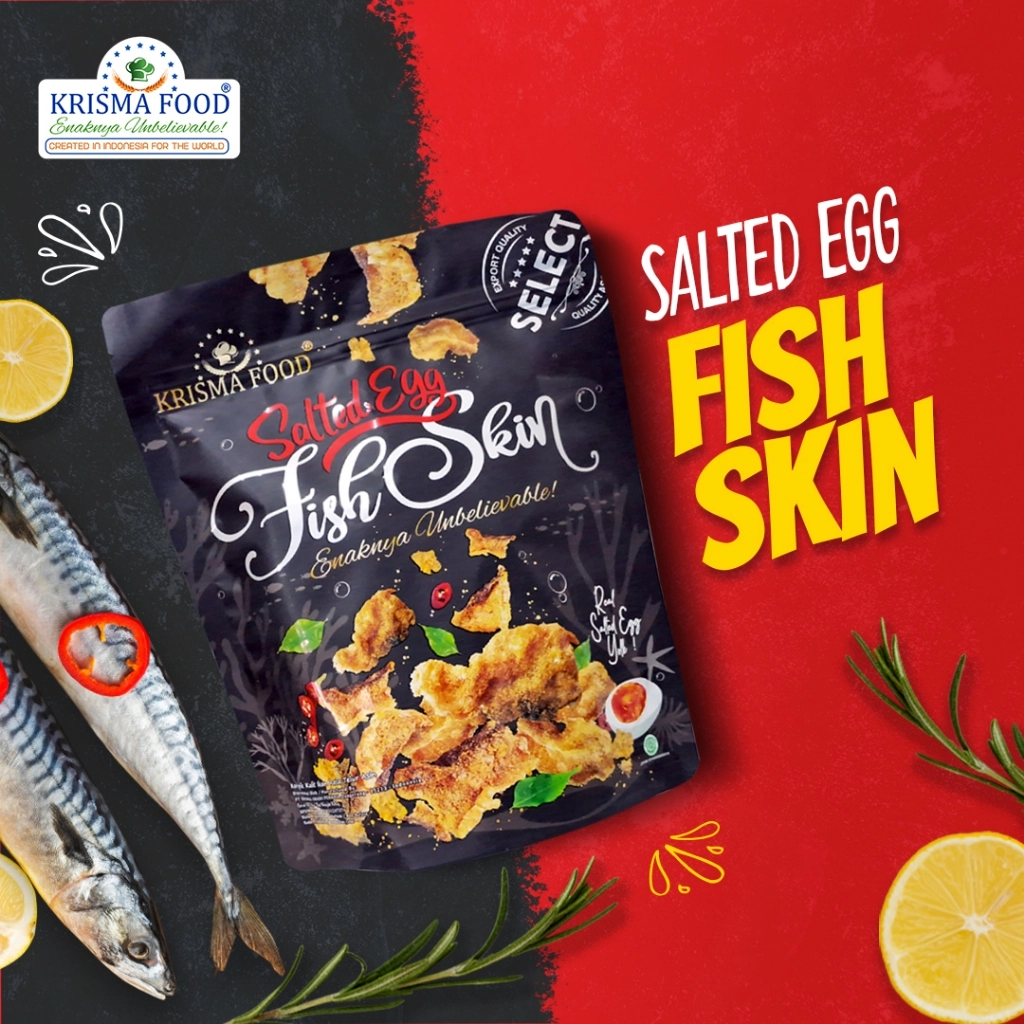 KF Salted Egg Fish Skin 60gr Kulit Ikan