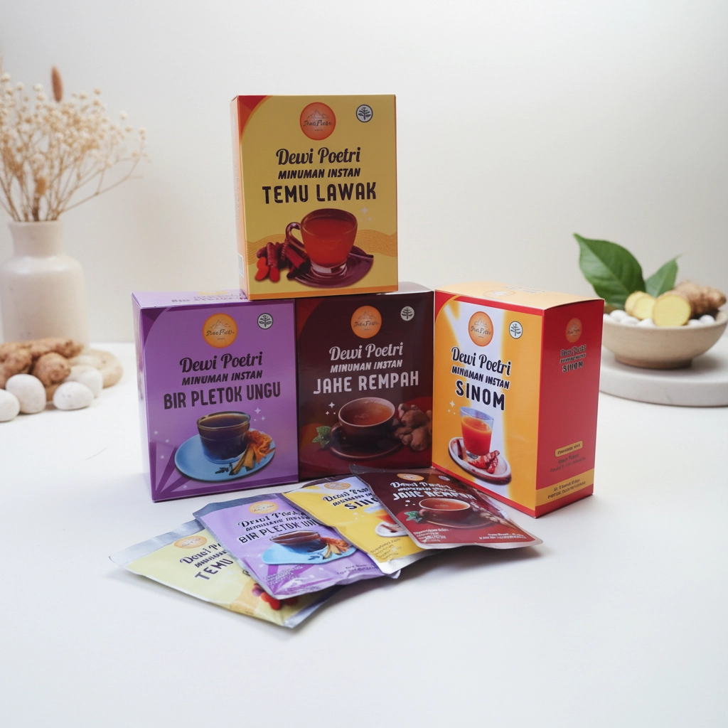 TEMULAWAK Instan Dewi Poetri 1 box isi 5