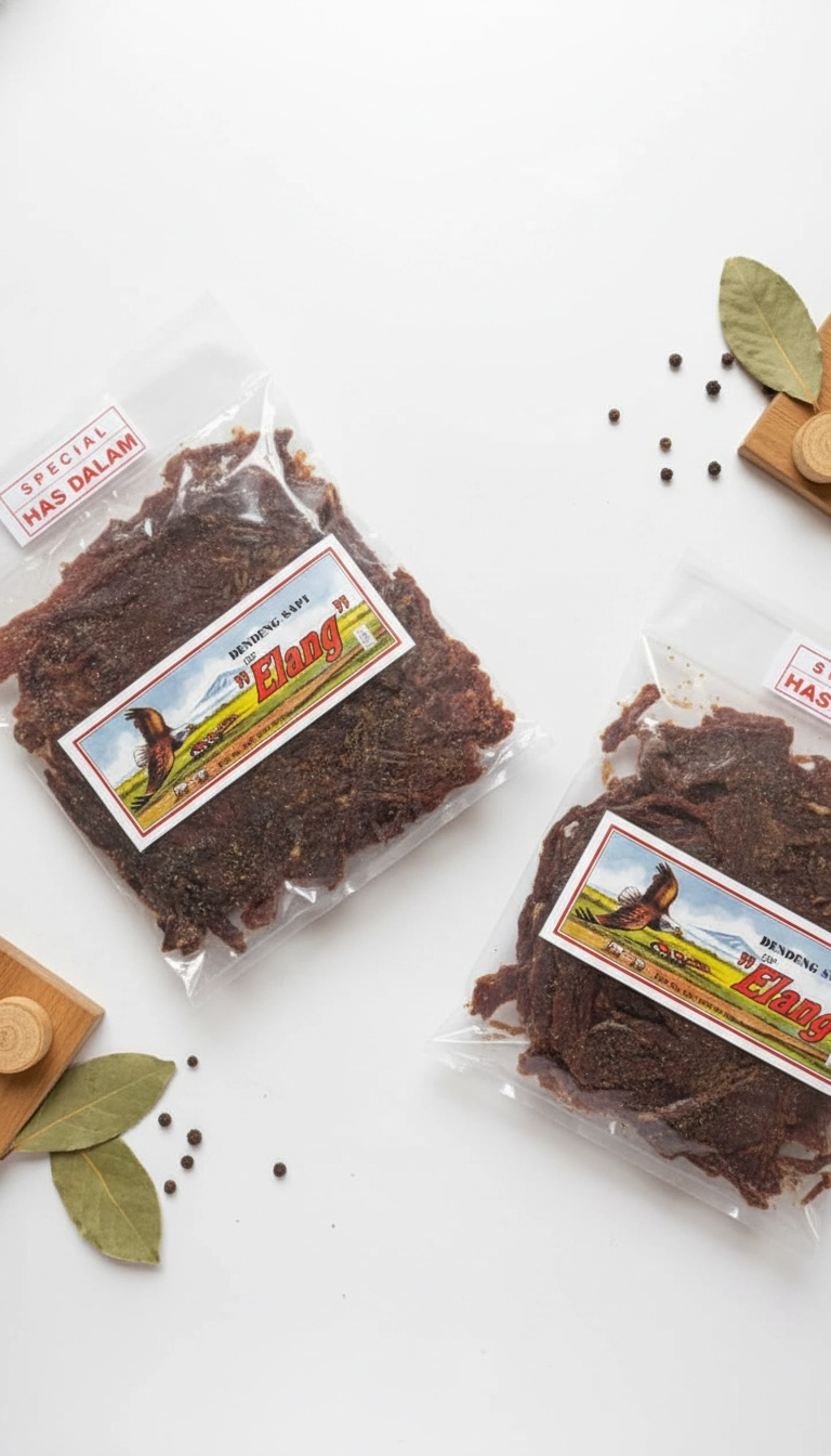 Dendeng Has Dalam  Cap Elang Original 200 gr - Manis