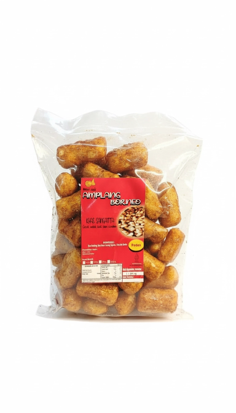 Borneo Amplang Pedas Manis 70gr (Kecil)