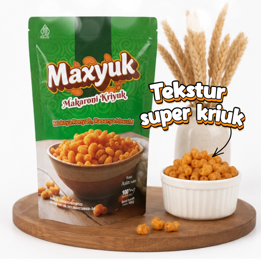 Canumer Maxyuk Makaroni Kriuk Asin 100gr