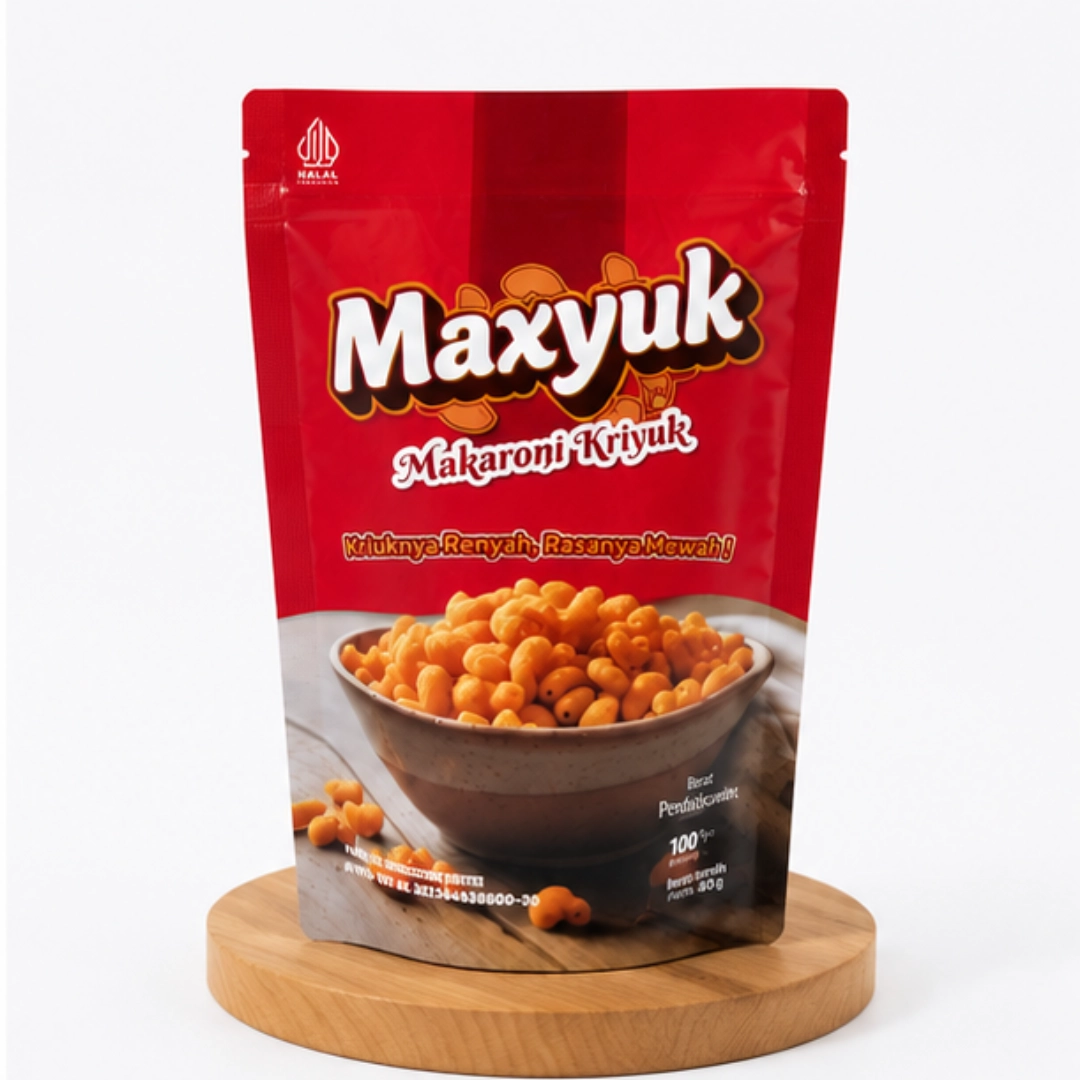 Canumer Maxyuk Makaroni Kriuk Pedas 100gr