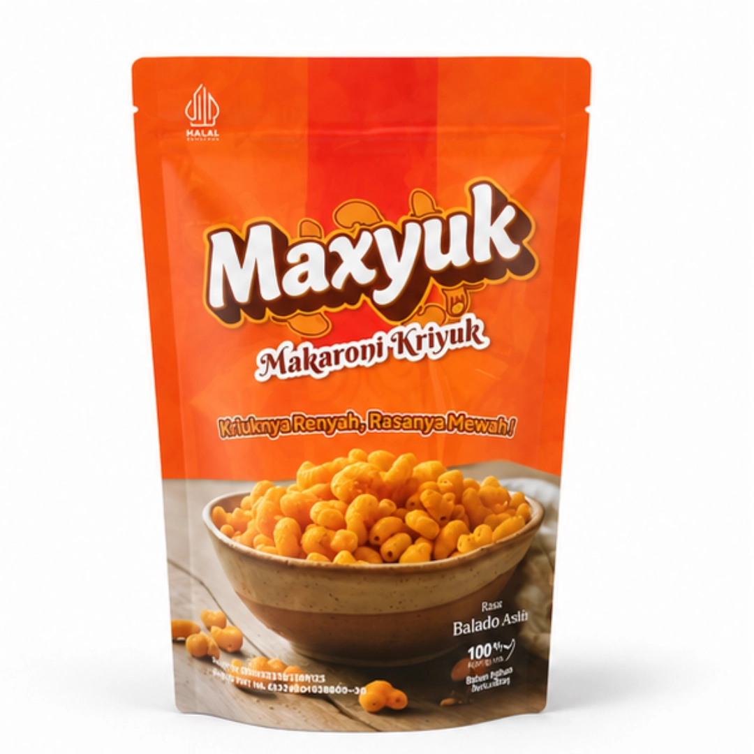 Canumer  Maxyuk Makaroni Kriuk Balado 100gr
